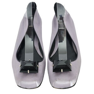 TE CASAN GAETANO PERRONE Limited Edition Lavender Satin Ballet Flats